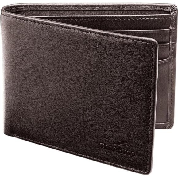 Wallet for Men’s - Genuine Leather Slim Bifold RFID Wallet - Gift for Men